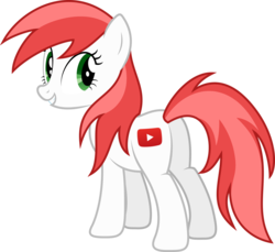 Size: 8342x7630 | Tagged: safe, artist:djdavid98, oc, oc only, oc:matched content, earth pony, pony, .ai available, .svg available, absurd resolution, ponified, simple background, solo, transparent background, vector, youtube