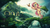 Size: 1920x1080 | Tagged: safe, artist:sunkilla-fr, fluttershy, bird, butterfly, pegasus, pony, g4, animal, armpits, cute, female, fluttershy's cottage, scenery, scenery porn, shyabetes, solo, wallpaper