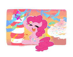 Size: 900x700 | Tagged: safe, artist:chickensoup, pinkie pie, g4, female, pixiv, solo