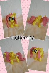 Size: 640x960 | Tagged: safe, fluttershy, pegasus, pony, g4, craft, female, mare, sculpture, solo, spread wings, wings