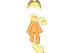 Size: 2048x1536 | Tagged: safe, artist:birdivizer, artist:prismaticstars, applejack, g4, female, glowing eyes, simple background, solo, the elements in action, transparent background, vector