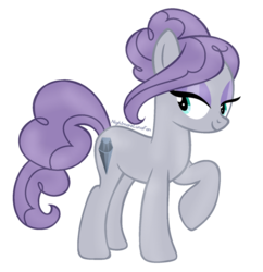 Size: 1024x1057 | Tagged: safe, artist:nightmarelunafan, maud pie, g4, alternate hairstyle, female, simple background, solo, transparent background, vector, wrong cutie mark