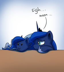 Size: 2000x2229 | Tagged: safe, artist:anticular, princess luna, alicorn, pony, lunadoodle, g4, blob, blob ponies, c:, crying, feels, female, frown, high res, lonely, mare, plushie, sad, solo, too many ponies