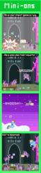 Size: 440x1820 | Tagged: safe, artist:zztfox, fluttershy, rainbow dash, trixie, twilight sparkle, alicorn, pony, g4, clone, cloud, comic, confused, exclamation point, explosion, eyes closed, female, heart, magic, mare, smiling, telekinesis, twilight sparkle (alicorn)