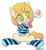 Size: 500x538 | Tagged: safe, artist:moekonya, oc, oc only, oc:stocking up, pony, unicorn, clothes, cute, socks, solo, stockings, striped socks