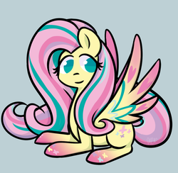 Size: 1024x1000 | Tagged: safe, artist:flutternutpie, fluttershy, g4, female, rainbow power, solo