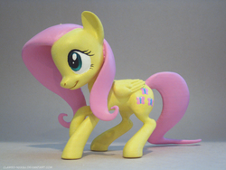 Size: 3648x2736 | Tagged: safe, artist:clawed-nyasu, fluttershy, g4, 3d print, female, high res, photo, smiling, solo