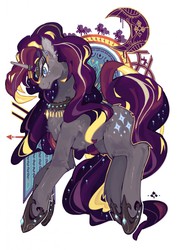 Size: 905x1280 | Tagged: safe, artist:knifedragon, nightmare rarity, g4, spoiler:comic, female, jewelry, nightmare grayity, solo