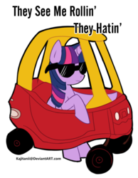 Size: 700x900 | Tagged: safe, artist:kaji-tanii, twilight sparkle, alicorn, pony, g4, cozy coupe, female, mare, simple background, solo, sunglasses, swag, transparent background, twilight sparkle (alicorn)