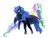 Size: 2048x1536 | Tagged: safe, artist:treesway, princess celestia, princess luna, g4, pixiv, simple background