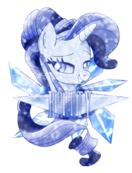 Size: 782x1021 | Tagged: safe, artist:ii-art, rarity, g4, crystallized, female, solo