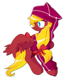 Size: 602x631 | Tagged: safe, artist:cosmichat, oc, oc only, oc:lazy bows, pegasus, pony, clothes, hoodie, simple background, solo, transparent background