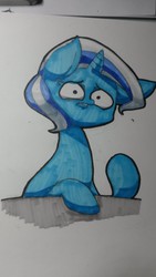 Size: 1836x3264 | Tagged: safe, artist:as177sd, trixie, pony, unicorn, g4, female, mare, pixiv, solo, traditional art