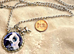 Size: 1850x1367 | Tagged: safe, artist:elllenjean, rarity, g4, currency, female, necklace, penny, photo, solo