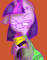 Size: 1024x1297 | Tagged: safe, artist:punguinallyes, twilight sparkle, anthro, g4, clothes, female, glasses, solo