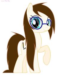 Size: 754x960 | Tagged: safe, artist:pink rose, oc, oc only, glasses, ponysona, solo