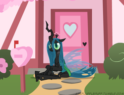 Size: 650x500 | Tagged: safe, artist:mixermike622, queen chrysalis, g4, female, solo