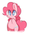 Size: 610x725 | Tagged: safe, artist:php56, pinkie pie, g4, :<, bipedal, chibi, cute, diapinkes, female, simple background, solo, white background