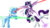 Size: 2560x1440 | Tagged: safe, artist:awalex, rarity, trixie, twilight sparkle, alicorn, pony, unicorn, g4, alicorn amulet, female, horn, inspirarity, mare, possessed, simple background, transparent background, twilight sparkle (alicorn)