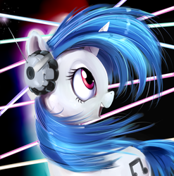 Size: 3395x3438 | Tagged: safe, artist:gsphere, dj pon-3, vinyl scratch, g4, female, high res, solo