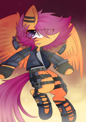 Size: 2893x4092 | Tagged: safe, artist:scootaloocuteness, scootaloo, g4, female, older, solo