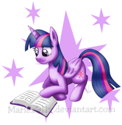 Size: 881x908 | Tagged: safe, artist:mariex911x, twilight sparkle, alicorn, pony, g4, book, female, mare, solo, twilight sparkle (alicorn)