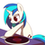 Size: 1000x1000 | Tagged: safe, artist:coma392, dj pon-3, vinyl scratch, g4, female, pixiv, solo