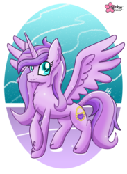 Size: 733x1000 | Tagged: safe, artist:clouddg, oc, oc only, oc:princess crystal, alicorn, pony, alicorn oc, solo