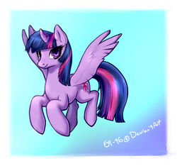 Size: 867x813 | Tagged: safe, artist:69-96, twilight sparkle, alicorn, pony, g4, female, gradient background, mare, solo, twilight sparkle (alicorn)