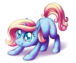 Size: 600x497 | Tagged: safe, artist:shinepawpony, oc, oc only, pony, unicorn, blank flank, solo