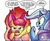 Size: 1010x829 | Tagged: safe, artist:agnes garbowska, idw, official comic, apple bloom, trixie, g4, spoiler:comic, angry, comic, fire, mane of fire, mane on fire