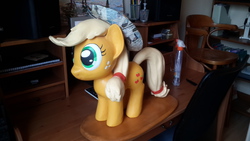 Size: 4128x2322 | Tagged: safe, artist:cozd, applejack, g4, irl, photo, sculpture, solo
