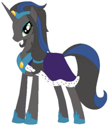 Size: 455x531 | Tagged: safe, artist:owe-b-1, king sombra, g4, dark mirror universe, equestria-3, good king sombra, good queen umbra, queen umbra, rule 63, solo