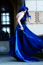 Size: 2266x3399 | Tagged: safe, artist:sewingintherain, princess luna, human, g4, 2014, clothes, convention, cosplay, crystal fair con, dress, high res, irl, irl human, photo, solo
