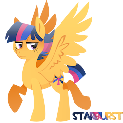 Size: 900x900 | Tagged: safe, artist:night-wolf122, oc, oc only, oc:starburst, pegasus, pony, kilalaverse, female, mare, offspring, parent:flash sentry, parent:twilight sparkle, parents:flashlight, simple background, solo, transparent background