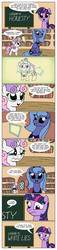 Size: 800x3491 | Tagged: safe, artist:teygrim, princess luna, sweetie belle, twilight sparkle, g4, brutal honesty, comic, crying, drawing, honesty, magic, s1 luna, sad