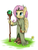 Size: 1000x1333 | Tagged: safe, artist:gikat, fluttershy, anthro, g4, bag, clothes, coat, druid, female, flutterdruid, solo