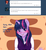 Size: 800x866 | Tagged: dead source, safe, artist:omgproductions, spike, twilight sparkle, anthro, g4, ask, blushing, camera, camera shot, looking at you, open mouth, smiling, tumblr, twilight sparkle's journal, waving