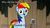 Size: 1024x576 | Tagged: safe, rainbow dash, rainbow dash presents, g4, female, image macro, meme, pun, rainbow's pun, solo