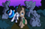 Size: 5100x3300 | Tagged: safe, artist:naivewolfjosh, dj pon-3, doctor whooves, time turner, vinyl scratch, earth pony, pony, unicorn, g4, doctor who, female, male, mare, ponified, stallion, the doctor, weeping angel, weeping pegasus