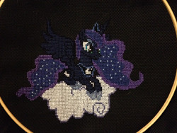 Size: 3264x2448 | Tagged: safe, princess luna, g4, cross stitch, female, high res, solo