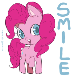 Size: 478x497 | Tagged: safe, pinkie pie, g4, chibi, female, solo