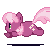 Size: 50x50 | Tagged: safe, artist:neriad, cheerilee, pony, g4, animated, base used, female, gif, gif for breezies, icon, picture for breezies, pixel art, run run run base, running, simple background, solo, transparent background