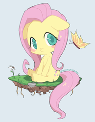 Size: 685x881 | Tagged: safe, fluttershy, g4, chibi, female, solo