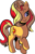 Size: 1184x1841 | Tagged: safe, artist:andy price, artist:imperfectxiii, sunset shimmer, pony, unicorn, g4, backwards cutie mark, female, simple background, solo, transparent background, vector