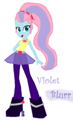 Size: 366x608 | Tagged: safe, artist:berrypunchrules, violet blurr, equestria girls, g4, base used, female, quality, solo