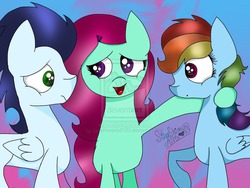 Size: 2048x1536 | Tagged: safe, artist:sapphirearts0123, rainbow dash, soarin', oc, g4, female, male, ship:soarindash, shipper on deck, shipping, straight