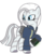 Size: 2845x3545 | Tagged: safe, oc, oc only, oc:crystal eclair, cyborg, zebra, fallout equestria, fallout equestria: influx, clothes, fanfic, fanfic art, high res, jumpsuit, pip-boy, simple background, solo, terminator, transparent background, vault suit, zebra oc