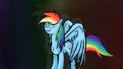 Size: 3840x2160 | Tagged: safe, artist:katsu, rainbow dash, g4, female, high res, solo, wings