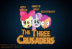 Size: 1463x1002 | Tagged: safe, artist:niban-destikim, apple bloom, scootaloo, sweetie belle, g4, cutie mark crusaders, the three stooges